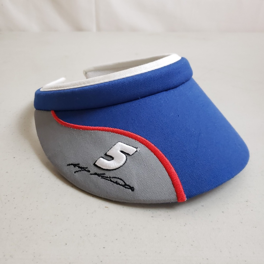 Nascar Hat Cap Visor Womens One‎ Size Blue Gray Kasey Kahne #5 Race Car Ladies